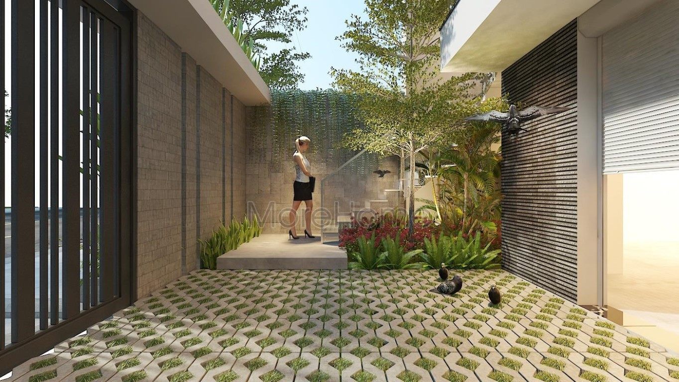 Thiết kế kiến trúc  sân vườn biệt thự Nghệ An